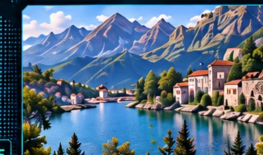 Albanische Landschaft